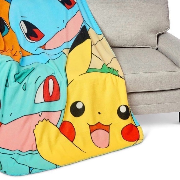 The Northwest Company Other - Pokémon Pikachu & Friends‎ Throw Fleece Blanket 46" x 60" Northwest Bulbasaur